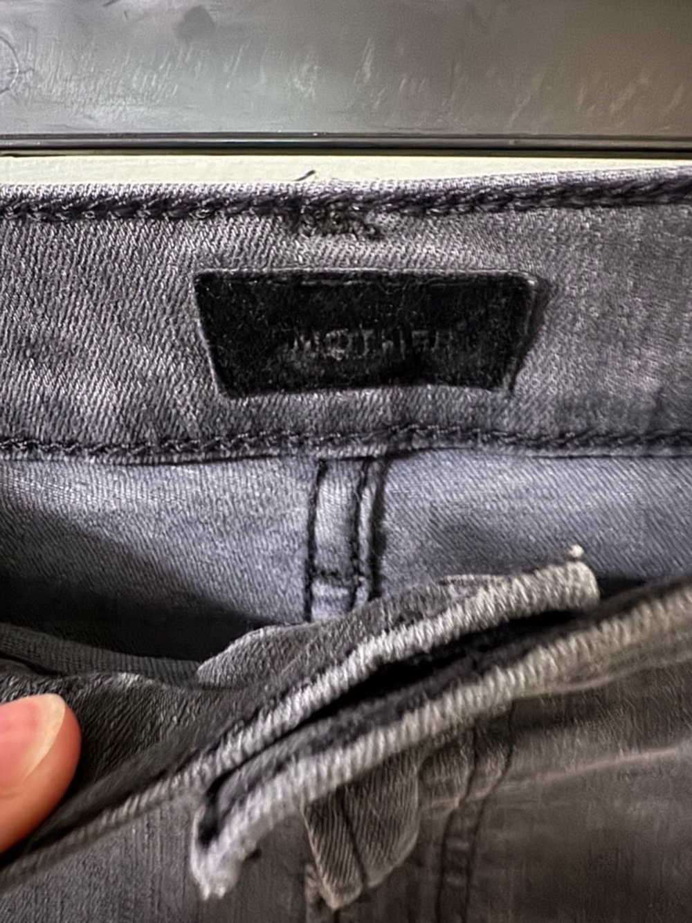 Mother The Wrapper Patch Springy High Rise Jogger Jeans Size 32 - Picture 5 of 11